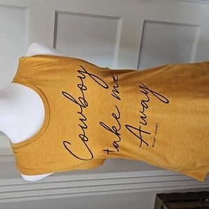 Cowboy take me away tank size small